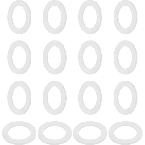 20 Pieces Joint Plat En Silicone 32 x 46 x 3mm Pour Robinet Blanc (1/5)