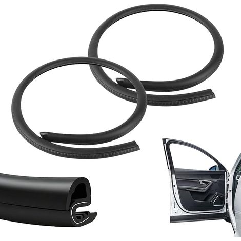 Joint de Porte Voiture en Caoutchou, 2 Pièces 0.8m Joint de Montant B Auto Joint d’Étanchéité Acoustique pour Montant B Joint Caoutchouc Voiture Universel pour Voiture Camions SUV (1/5)