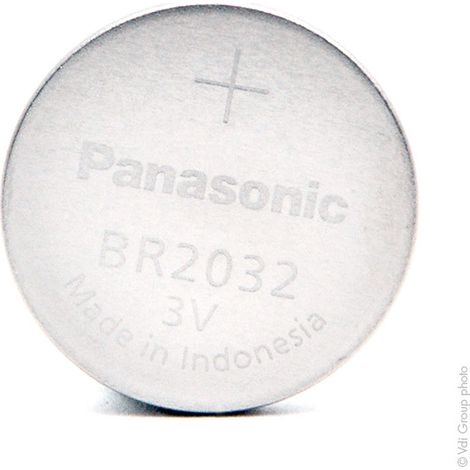 Panasonic - Pile bouton lithium BR2032/BN PANASONIC 3V 190mAh (1/3)