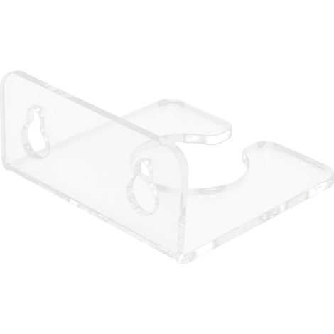 Porte-verre de baignoire avec ventouses, support acrylique transparent pour vin, rangement portable salle de bain (1/5)