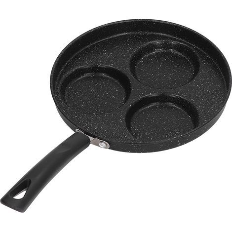 3-Cup Hamburger Pan, Evenly Heating Metal Iron for Egg Cookers, Compatible with Gas Stoves, Ceramic Electric Stoves, and Electric Stoves (1/5)