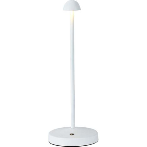 Lámpara de mesa LED V-TAC 1,6 W 25 x 295 x 105 mm, blanca, recargable, táctil, CCT 3 en 1