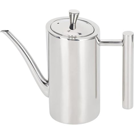 Bouteille de Distributeur D'huile D'olive,500ml Bidon D'huile de Cuisson Anti-fuite en Acier Inoxydable, Pot de Distributeur de Cuisine Anti-goutte, Récipient de Stockage avec Couvercle (1/5)