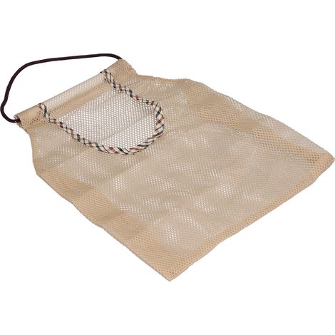 Gewebte Netz-Einkaufstasche, wiederverwendbarer Baumwollnetzbeutel für Obst, tragbare und trendige Strandtasche (1/5)