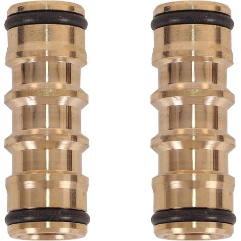 Raccords De Tuyau Doubles Mâles En Laiton (1/2 Pouce) - Rallonge Pour Tuyau D'arrosage (1/5)