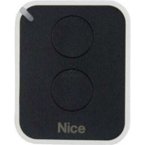 Nice – Télécommande émetteur mural 2 canaux 433,92 MHz – Portée 200 m – Alimentation CR2032 – Compatible avec récepteurs ON2E (1/5)