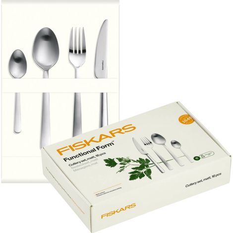 Juego de cubiertos FISKARS de acero inoxidable mate para 4 personas - 16 piezas (1/5)