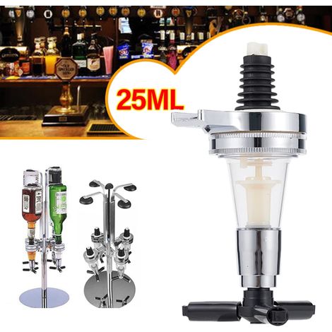 Distributeur de boissons (25 ml) pour whisky, vin, alcool, cocktails et bières. Fixation murale. Séparateur de bouteilles de vin. (1/5)