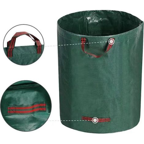 Sacs de déchets de jardin 300L lourds avec poignées , sacs de déchets de jardin réutilisables pour les ordures de cour , les toppers , les déchets végétaux , les herbes et les feuilles (1/4)