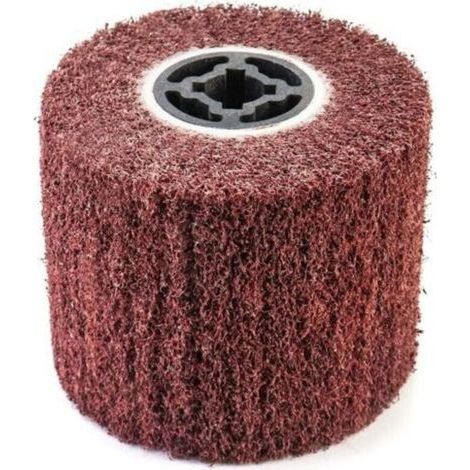 Brosse Abrasive Brosse en Fibre Synthétique pour Rénovateur Extérieur, Ø120x100x19mm, Grain 80 (1/5)