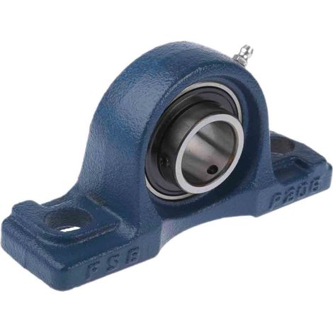 Rs Pro – Palier à roulement à billes 30mm – Fonte durable pour applications industrielles – Résistance à l'usure – Hauteur 42.9mm