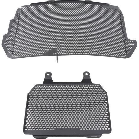 Set aus 2 Kühlerschutzgittern aus Aluminiumlegierung für YZF-R1 und YZF-R1M Motorräder (2015-2024), schwarz. (1/5)
