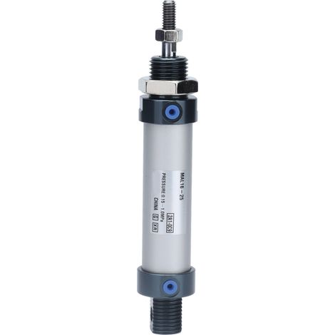 Vérin Pneumatique Double Effet Miniature à Tige Simple en Alliage d'Aluminium MAL16-25 (1/5)