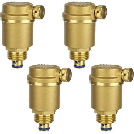 Purgeurs automatiques rapides, vanne de purge automatique en laiton G1/2 pouce, vanne de radiateur pour chauffe-eau solaire, soupape de décharge de pression (1/5)