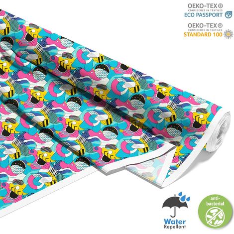 OUTDOOR DEKOSTOFFE OXFORD - Motiv Geometrisch I DX3613