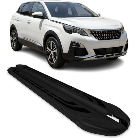 OMAC Marchepieds Latéraux pédale pour Peugeot 3008 2016-2025 Aluminium Noir 2Pcs (1/5)