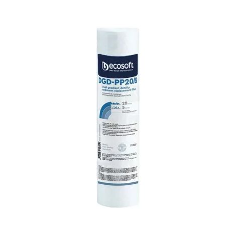 BWT – Filtre à sédiments double gradient 20/5 microns – Filtration haute efficacité – Compatible 10 pouces – Pour éliminer sable et rouille