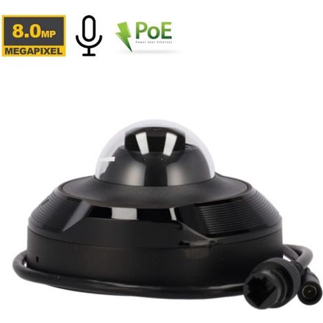 Ajax Telacamera IP Mini dome 8MP PoE Nero 4K DomeCam Mini - 76023 (2.8 mm) D