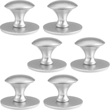 6 Pièces Boutons de Tiroir Autocollants, Poignée en Acier Inoxydable Sans Perçage, Poignée de Meuble Autocollante, Poignées d'armoire, Boutons Autocollants pour La Cuisine, Tiroirs, Armoires (1/5)