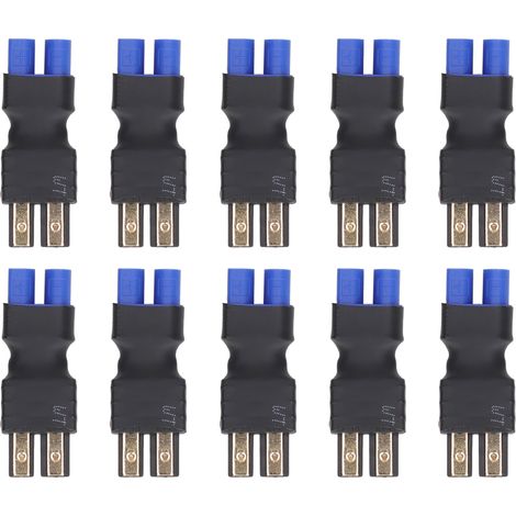 Lot de 10 connecteurs EC3 mâle-femelle pour batterie RC, adaptateur de prise modèle voiture, avion, bateau (1/5)