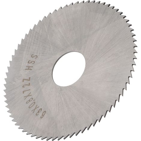Lame de scie circulaire acier rapide HSS industrielle 63x0,8x16mm 72 dents W6542, disque de coupe professionnel haute vitesse (1/5)