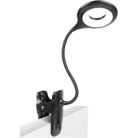 Lámpara de lectura con 28 LED, 9 configuraciones diferentes, protección ocular, recargable por USB, control táctil (negro) (1/4)