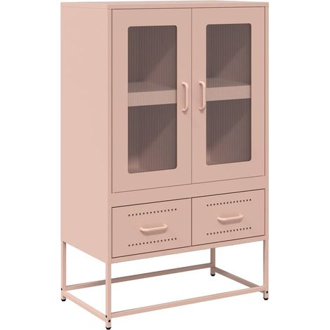 Maison Exclusive - Credenza Rosa 68x39x111,5 cm Acciaio (1/5)