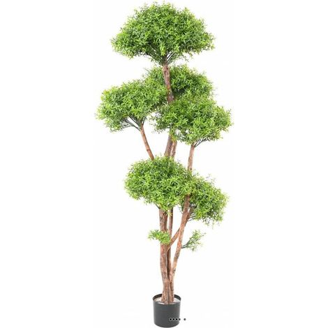 Eucalyptus artificiel en pot pour extérieur anti-UV H 180 cm Vert - dimhaut: H 180 cm - couleur: Vert