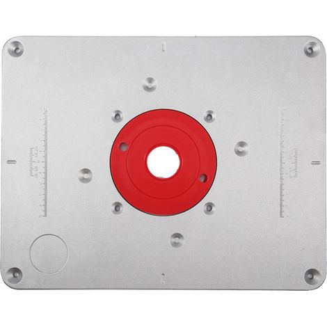 Plaque d'insertion et bague d'insertion pour table de défonceuse (300 mm x 235 mm x 9,5 mm) pour le travail du bois (1/5)