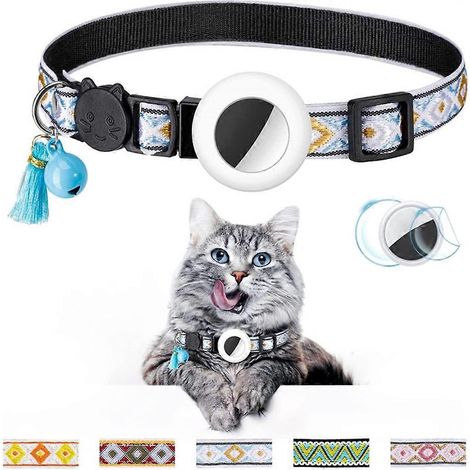 Collier réfléchissant de sécurité pour chats avec traceur GPS intégré (1/5)