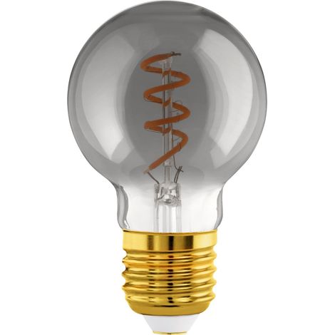 Lampe LED globe E27 dimmable, filament vintage spirale, ampoule Edison (1/2)