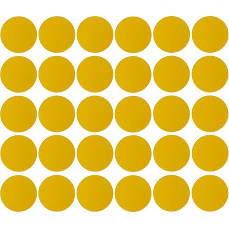 30x Copriviti adesivi 20 mm plastica viti copertura coperchi tappi riparazione mobili, Giallo (1/3)