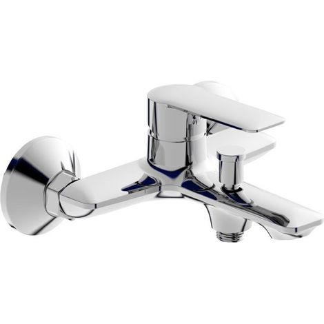 TRADE SHOP - Rubinetto Miscelatore Gruppo Vasca Da Bagno Cromato Con Attacco Doccia Sofi87104 - (1/2)