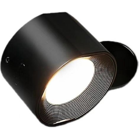 applique Murale D'intrieur Noire 1 Pc, 3 Niveaux De Luminosit Applique Murale Led Tactile 3 Tempratures, Applique Murale Rotative 360, Chevet Appl (1/3)