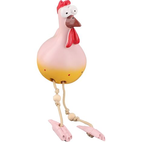 Figura decorativa de cerámica que representa una gallina Hilde para el hogar o el jardín. (1/4)