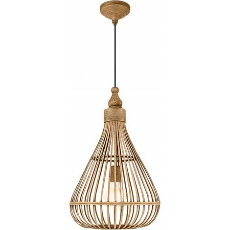 Eglo Amsfield Lampada A Sospensione Supporto Flessibile Marrone E27 A,A+,A++,B,C,D,E, 35 cm (1/4)