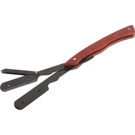 Tondeuse à barbe homme pliable réutilisable manuelle, manche de sécurité pour salon et maison (1/5)