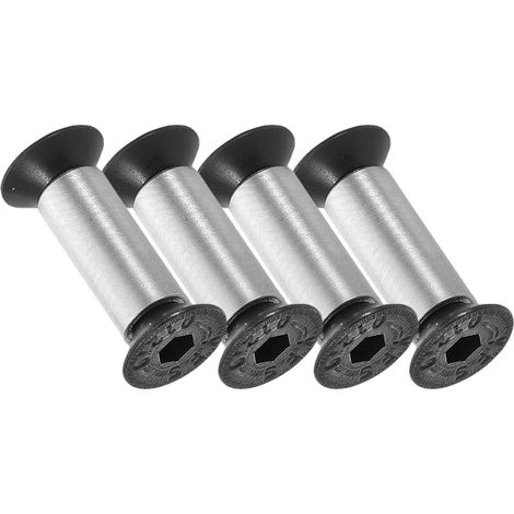 Lot de 4 Set de Set de Rivets de Manche de Couteau en Acier Allié Argenté, Fixateurs Polyvalents pour Couteaux Cuisine et Hachoirs, pour Bricolage et Réparation (1/5)