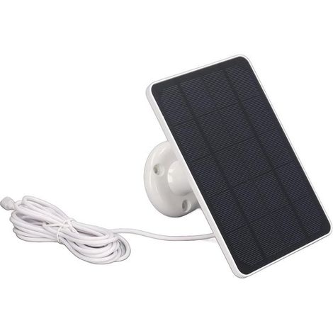 Wasserdichtes Solarpanel 4W 5V Akkuladegerät USB-Ladegerät für Kameras 360° verstellbare Halterung Solarpanel (weiß) (1/5)