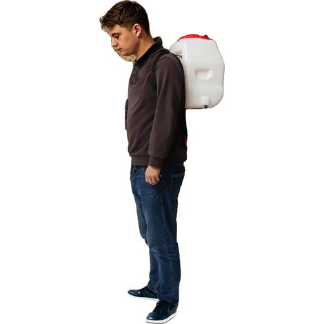 Spruzzatore a zaino, capacità 20 litri, prestazioni ad alta pressione, BIANCO (1/4)