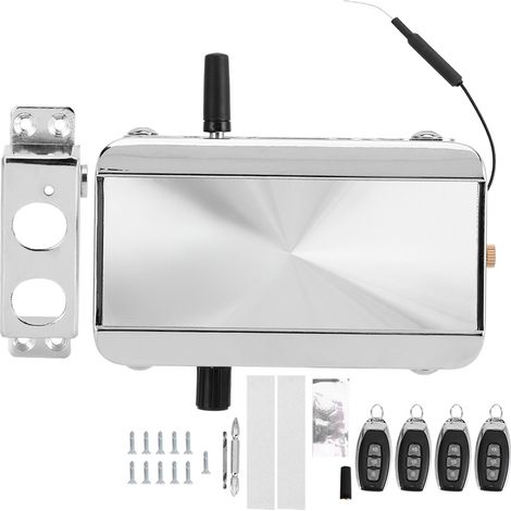 Serrure de porte invisible connectée Sans marque Modèle RC Bluetooth Antivol mécanique à contrôle distant en acier inoxydable (1/5)