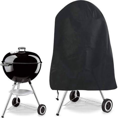 Housse imperméable pour barbecue à charbon - 70 x 70 cm - Housse de protection pour barbecue à charbon - Housse de barbecue