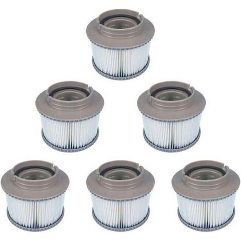 Confezione da 6 filtri di ricambio MSPA per FD2089, la pompa della cartuccia del filtro è compatibile con tutte le attuali spa MSPA. (1/5)