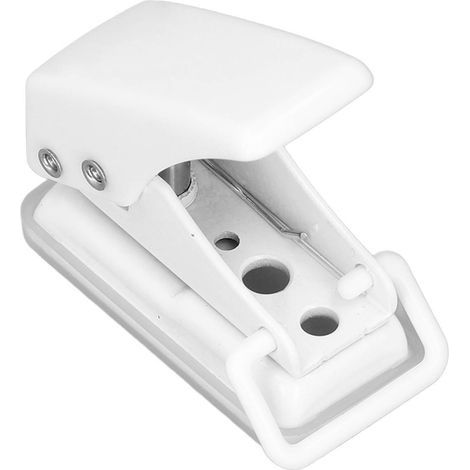 Perforateur Manuel Mini Blanc - Perce-Trou Portable pour Papier, Cartes, Scrapbooking et Loisirs Créatifs (1/5)