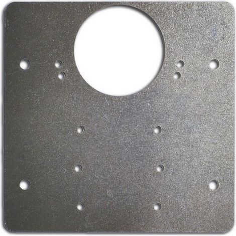 12PZ PIASTRA DI RIPARAZIONE PER ANTE MOBILI JOLLY Ø foro mm. 26 , acciaio inox (1/2)