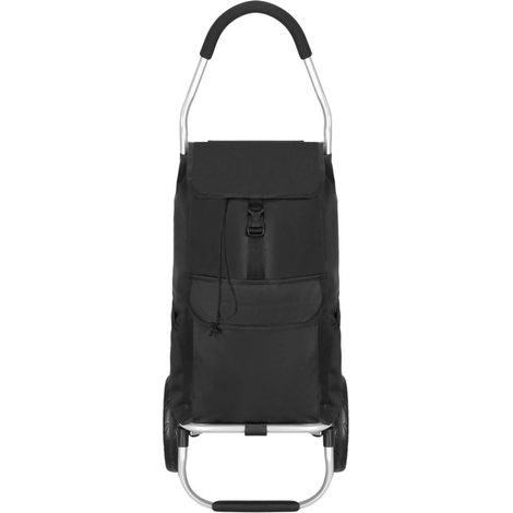 Carrito de la compra con ruedas Springos HA7484 de 42 litros, color negro (5907719487144) (1/5)