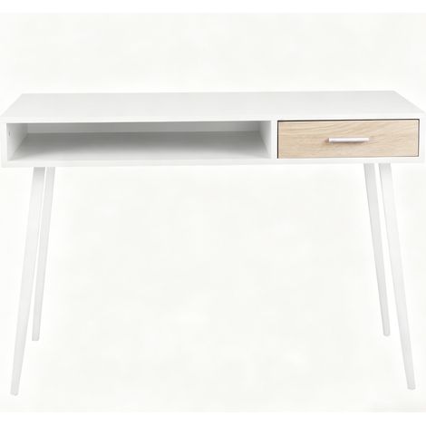 CAIziBureau, bureau d'ordinateur avec tiroir, table de travail, bureau de jeu, coiffeuse (table de travail uniquement)