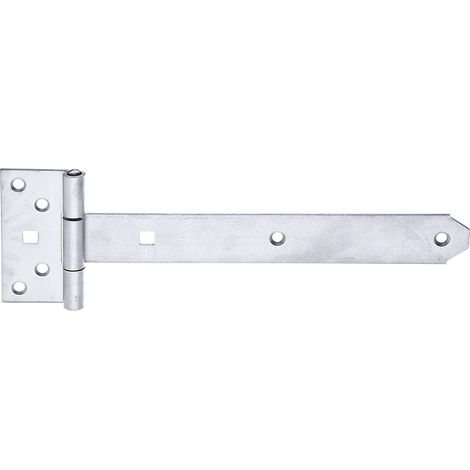 Penture anglaise avec goupille rivetée acier inoxydable penture 242 x 34 mm charnière 92 x 44 mm (1/3)