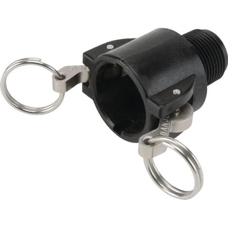 Camlock Tipo B 3" rosca macho NPT polipropileno BANJO 300B