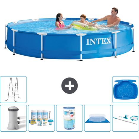 Intex Piscine Tubulaire Ronde - 366x76 cm - 8-pièces S31749